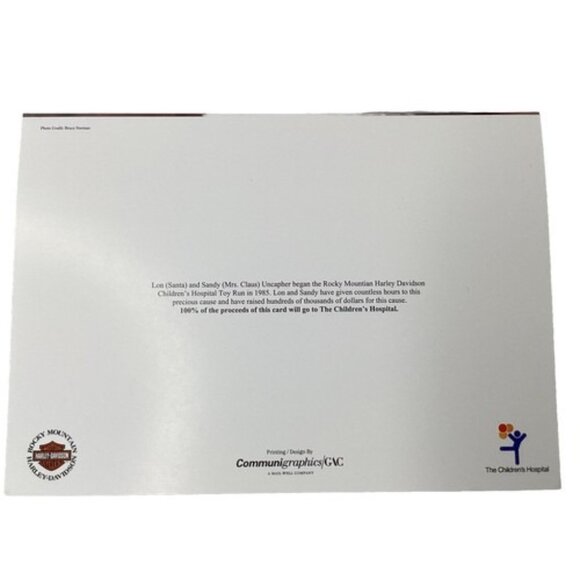 Harley Davidson Christmas Cards Children’s Hospital 3 Packs Of 10 Cards New - Picture 12 of 12